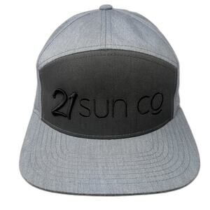 21 Sun Co Slideback Baseball Cap Gray One Size Adjustable Embroidered You Know.